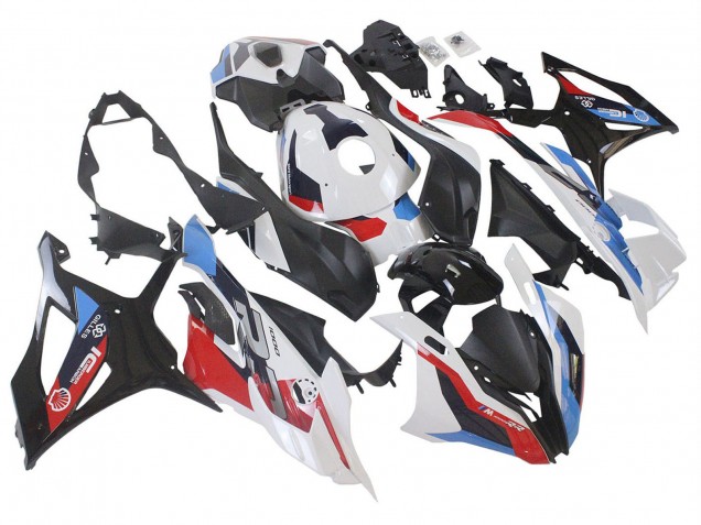 2023-2024 White Blue Red Matte Black BMW S1000RR Motorcycle Fairings