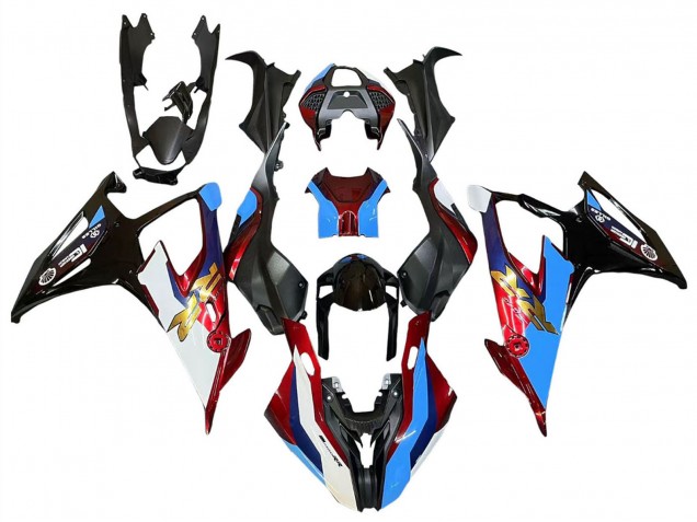 2019-2022 Black Red Blue BMW S1000RR Motorcycle Fairings