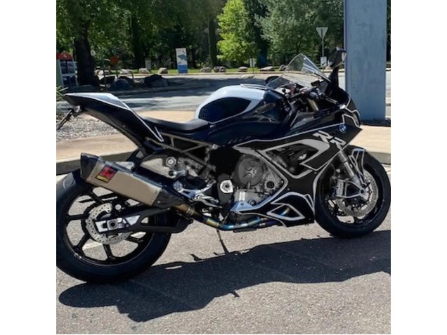 2019-2022 Black White BMW S1000RR Motorcycle Fairings