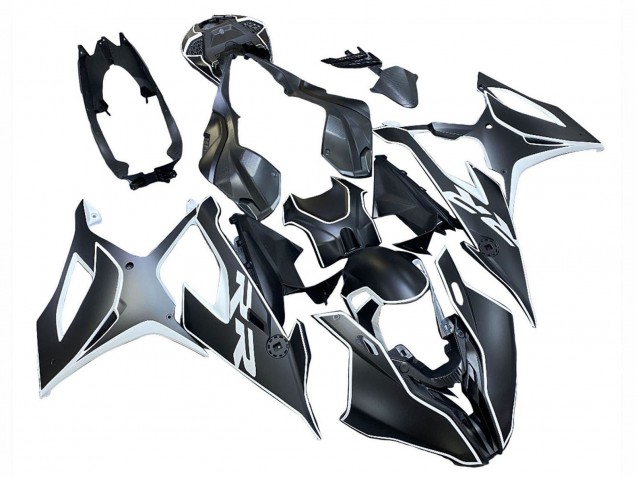 2019-2022 Black White BMW S1000RR Motorcycle Fairings