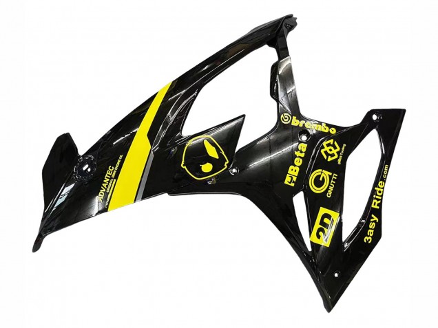 2019-2022 Glossy Black Yellow BMW S1000RR Motorcycle Fairings