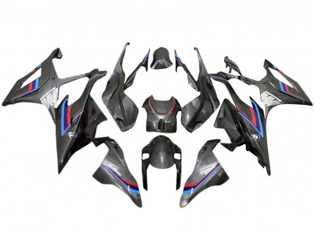 2019-2022 Black Blue Red Carbon Fiber BMW S1000RR Motorcycle Fairing