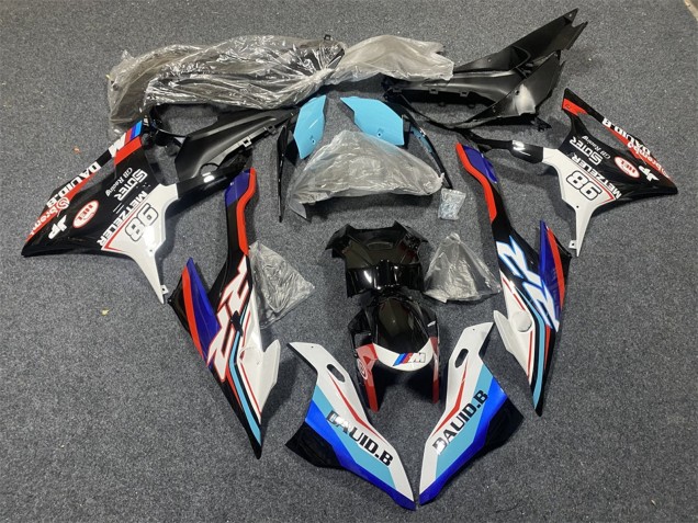 2019-2022 Blue White Red 98 BMW S1000RR Motorcycle Fairings