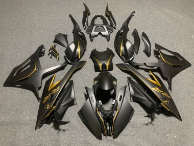 2019-2022 Black Gold Carbon Fiber BMW S1000RR Motorcycle Fairings