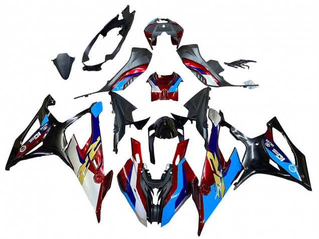 2019-2022 White Blue Red Black BMW S1000RR Motorcycle Fairing
