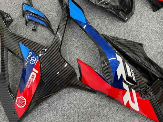 2019-2022 Black Blue Red Carbon Fiber BMW S1000RR Motorcycle Fairings