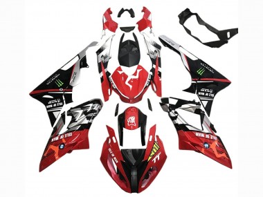 2017-2018 White Red Matte Black Green Monster BMW S1000RR Motorcycle Fairings