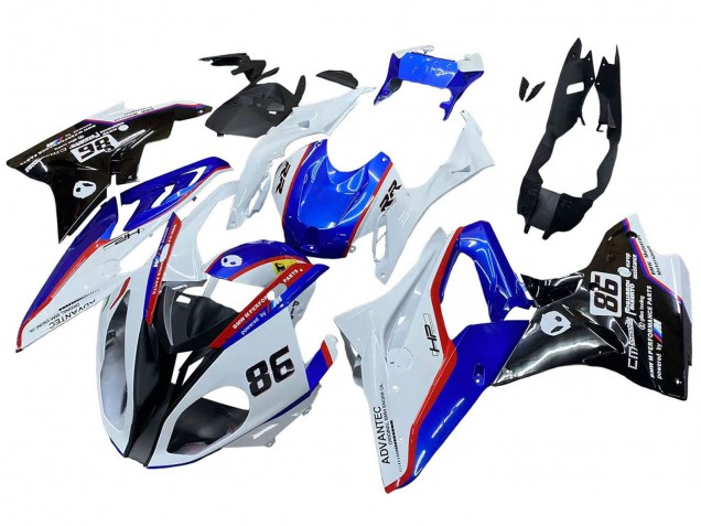 2017-2018 White Blue Red Glossy Black BMW S1000RR Bike Fairings