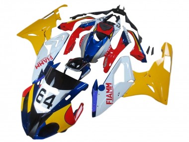 2017-2018 Yellow White Red Blue Fiamm 64 BMW S1000RR Motorcycle Fairings