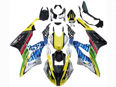 2017-2018 Yellow Blue Red Green Black VR BMW S1000RR Motorcycle Fairings