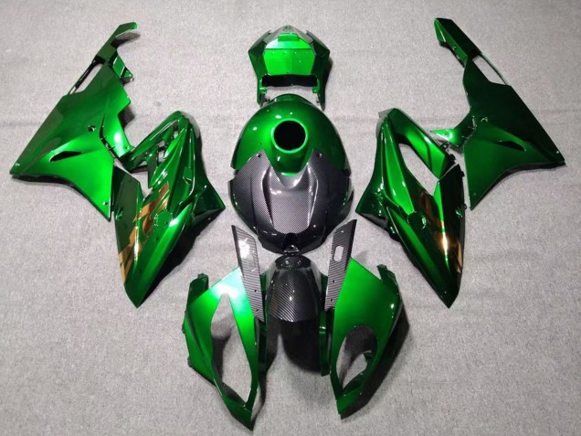 2015-2016 Green Black Carbon Fiber BMW S1000RR Motorcycle Fairings