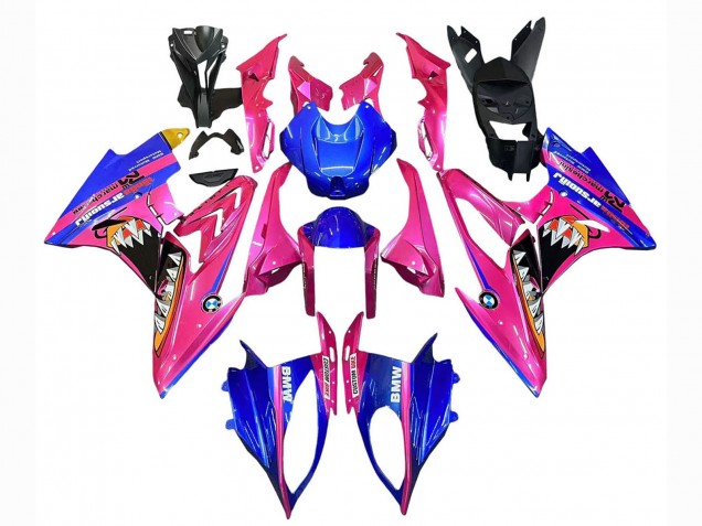 2015-2016 Pink Blue Shark BMW S1000RR Motorcycle Fairings