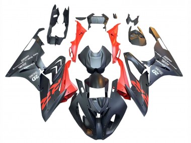 2015-2016 Matte Black Red BMW S1000RR Motorcycle Fairings