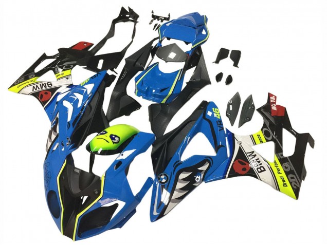 2009-2014 Blue Yellow Red Black Shark VR 46 BMW S1000RR Motorcycle Fairings