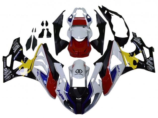 2009-2014 White Red Yellow Black Castrol BMW S1000RR Motorcycle Fairings