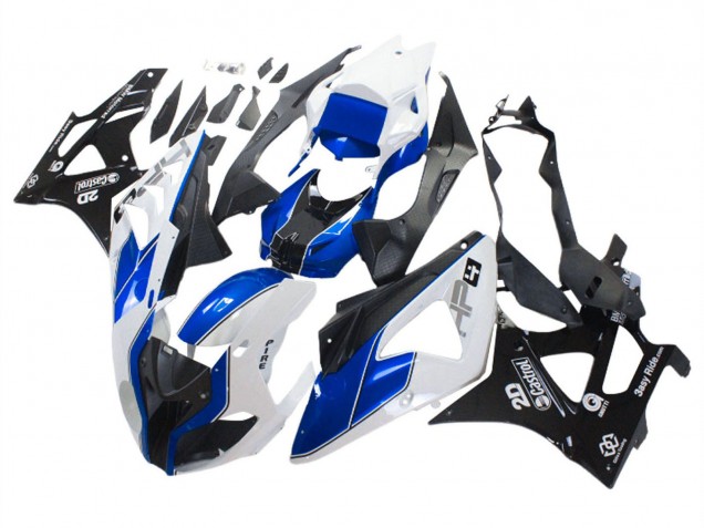 2009-2014 White Blue Glossy Black Castrol BMW S1000RR Motorcycle Fairings