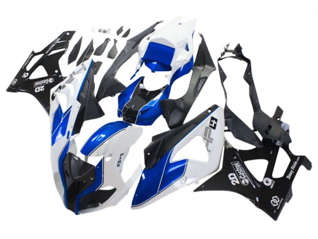 2009-2014 White Blue Glossy Black Castrol BMW S1000RR Motorcycle Fairings