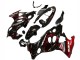 2004-2006 Glossy Black Red Flame Suzuki GSX600F/GSX750F Motorcycle Fairings