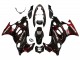 2004-2006 Glossy Black Red Flame Suzuki GSX600F/GSX750F Motorcycle Fairings