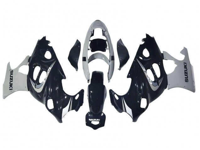 2004-2006 Glossy Black Grey Suzuki GSX600F/GSX750F Motorcycle Fairing