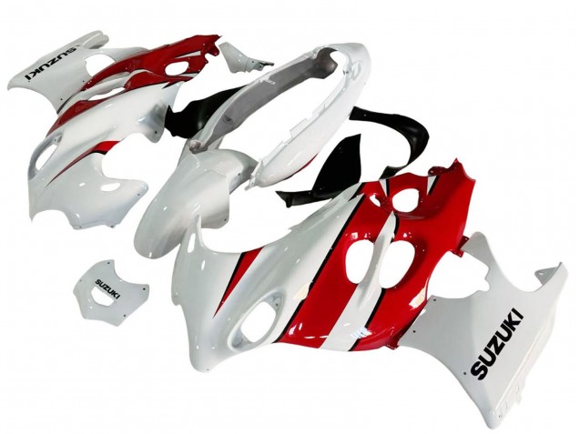 2004-2006 White Red Suzuki GSX600F/GSX750F Motorcycle Fairings