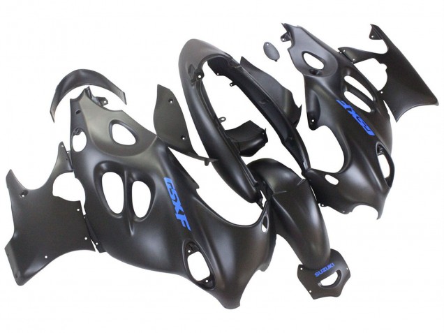 2004-2006 Matte Black with Blue Logo Suzuki GSX600F/GSX750F Motorcycle Fairings