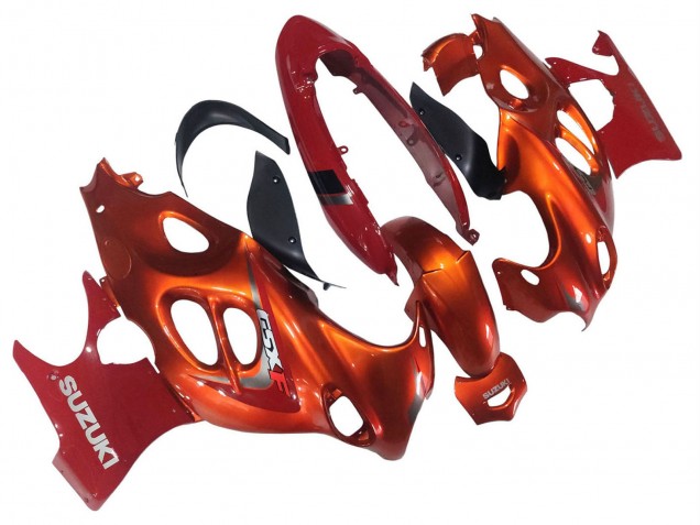 2004-2006 Burnt Oange White Logo Suzuki GSX600F/GSX750F Motorcycle Fairings