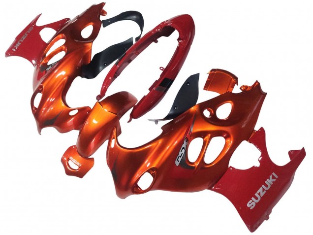 2004-2006 Burnt Oange White Logo Suzuki GSX600F/GSX750F Motorcycle Fairings