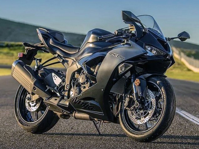 2023-2025 Matte Black Kawasaki ZX6R Motorcycle Fairing
