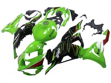 2023-2025 Green Black Kawasaki ZX6R Motorcycle Fairings