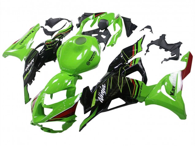 2023-2025 Green Black Kawasaki ZX6R Motorcycle Fairings