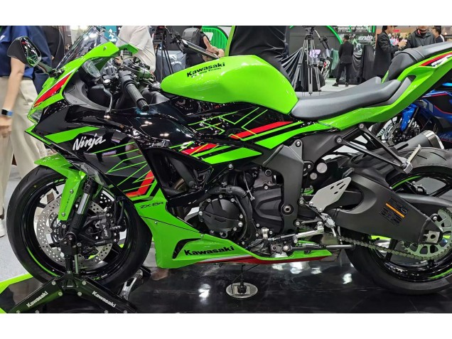 2023-2025 Green Black Kawasaki ZX6R Motorcycle Fairings