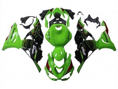 2023-2025 Green Black Kawasaki ZX6R Motorcycle Fairings
