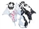 2023-2025 Black White with Flower Kawasaki ZX6R Motorcycle Fairings