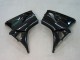 2003-2004 Glossy Black Red Decals Honda CBR600RR Motorcycle Fairings