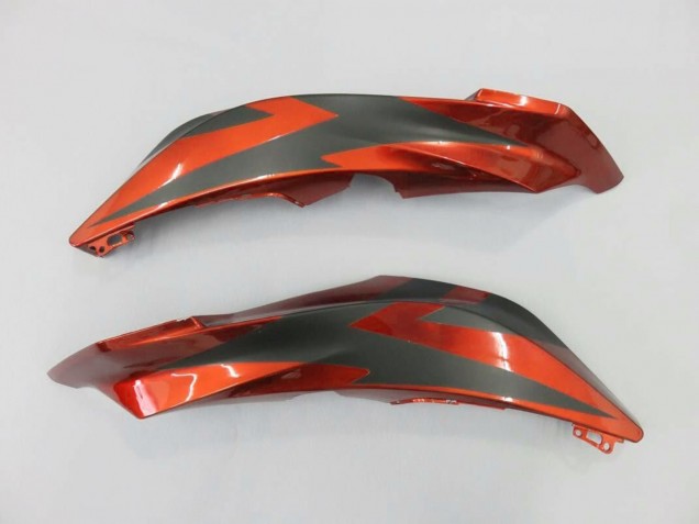 2007-2008 Orange Matte Black Honda CBR600RR Motorcycle Fairing Kits