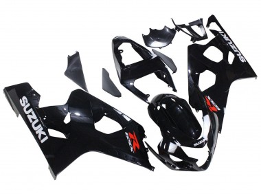 2004-2005 Glossy Black Suzuki GSXR 600 / GSXR 750 Motorcycle Fairing