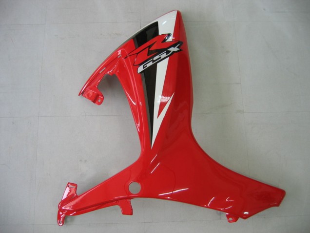 2006-2007 White Red Glossy Black Suzuki GSXR 600 / GSXR 750 Motorcycle Fairing