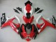 2006-2007 White Red Glossy Black Suzuki GSXR 600 / GSXR 750 Motorcycle Fairing