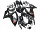 2006-2007 Glossy Black Silver Red Suzuki GSXR 600 / GSXR 750 Motorcycle Fairings