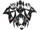 2006-2007 Glossy Black Silver Red Suzuki GSXR 600 / GSXR 750 Motorcycle Fairings
