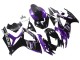 2006-2007 Purple Glossy Black Suzuki GSXR 600 / GSXR 750 Motorcycle Fairing Kits