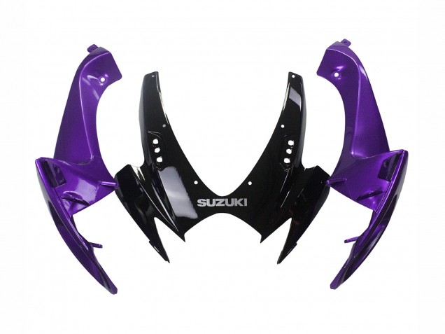 2006-2007 Purple Glossy Black Suzuki GSXR 600 / GSXR 750 Motorcycle Fairing Kits