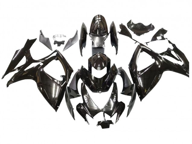 2006-2007 Glossy Black Suzuki GSXR 600 / GSXR 750 Motorcycle Fairings