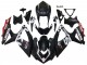 2008-2010 Matte Black Red White Suzuki GSXR 600 / GSXR 750 Motorcycle Fairings