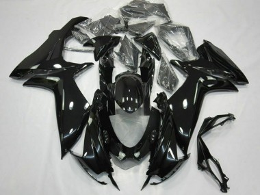 2011-2024 Glossy Black Suzuki GSXR 600 / GSXR 750 Motorcycle Fairings