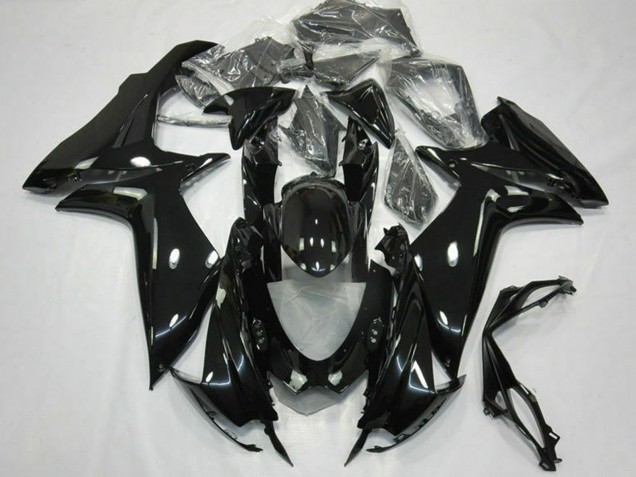 2011-2024 Glossy Black Suzuki GSXR 600 / GSXR 750 Motorcycle Fairings