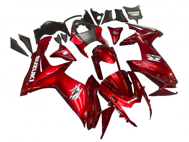 2011-2024 Red White Decal Suzuki GSXR 600 / GSXR 750 Motorcycle Fairings