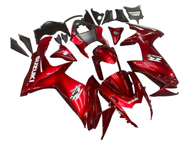 2011-2024 Red White Decal Suzuki GSXR 600 / GSXR 750 Motorcycle Fairings