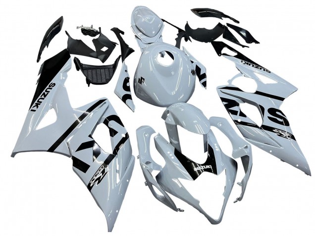 2005-2006 White Black Suzuki GSXR 1000 Motorcycle Fairings